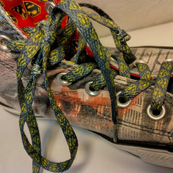 Converse All Star Shoes Superman High Top Men 5 Women 7 DC High Top Sneakers - Picture 16 of 16